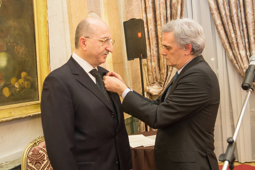 Михаил Якобашвили и посол Италии в России Чезаре Мария Рагальини